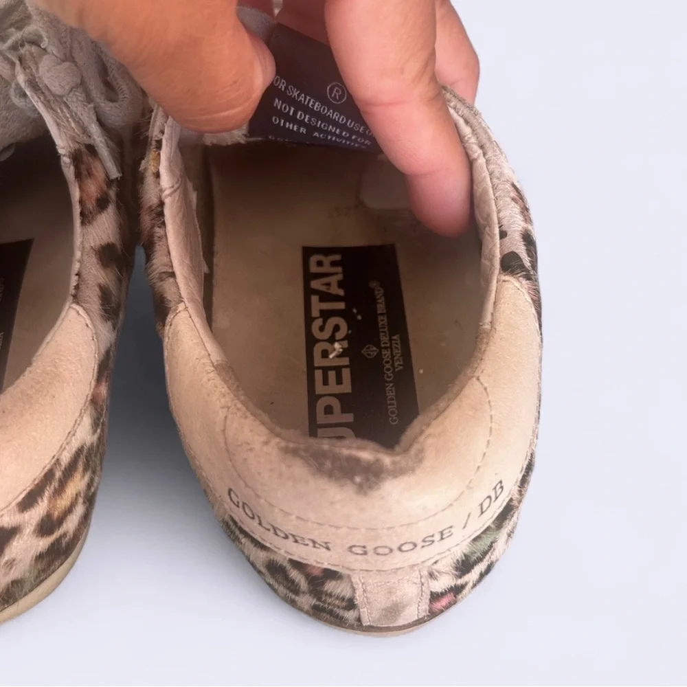 Golden Goose Low Top Cheetah Print Multicolor Finish - Picture 5 of 7